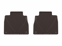 WeatherTech 20-25 Mercedes-Benz AMG GLS 63 SUV 2nd Row Rear All-Weather Floor Mats - Cocoa