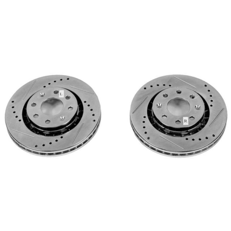 Power Stop 04-11 Chevrolet Aveo Front Evolution Drilled & Slotted Rotors - Pair