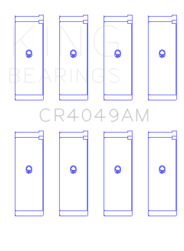 King Engine Bearings Mitsubishi 4G15/G15B/G4Dj (Size +0.75mm) Connecting Rod Bearing Set