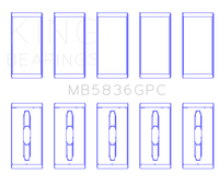 King Engine Bearings Ford 6.7 Power Stroke V8 Diesel (Size 0.26) Main Bearing Set