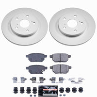 Power Stop 09-10 Pontiac Vibe Rear Z23 Coated Brake Kit