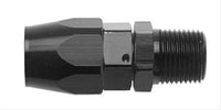 Fragola -12AN Straight Hose End x 1/2 NPT - Black