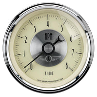 AutoMeter Gauge Kit 2 Pc. Quad & Tach/Speedo 5in. Prestige Antique. Ivory