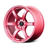 Gram Lights 57DR 18x9.5 +38 5x120 Sakura Pink Wheel (w/ Center Cap & No. 21 BK Air Valve)