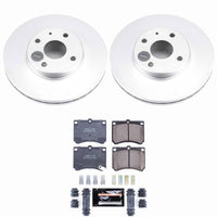 Power Stop 91-03 Ford Escort Front Z23 Coated Brake Kit