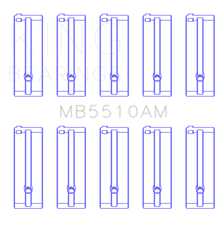 King Engine Bearings Mazda E3/E5/(Size +0.25mm) Main Bearing Set