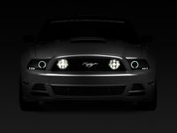 Raxiom 13-14 Ford Mustang GT CCFL Halo Fog Lights (Smoked)