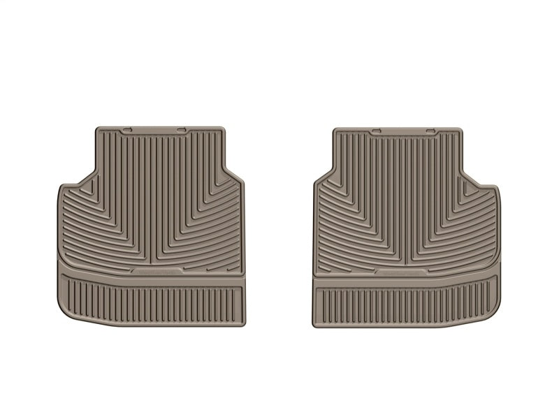 WeatherTech 13+ BMW 7-Series Rear Rubber Mats - Tan