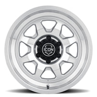 ICON Nuevo 17 X 8.5 5 X 4.5 0mm Offset 4.75in BS Silver Machined