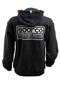Sparco Sweatshirt Hooded Heritage Blk Sm