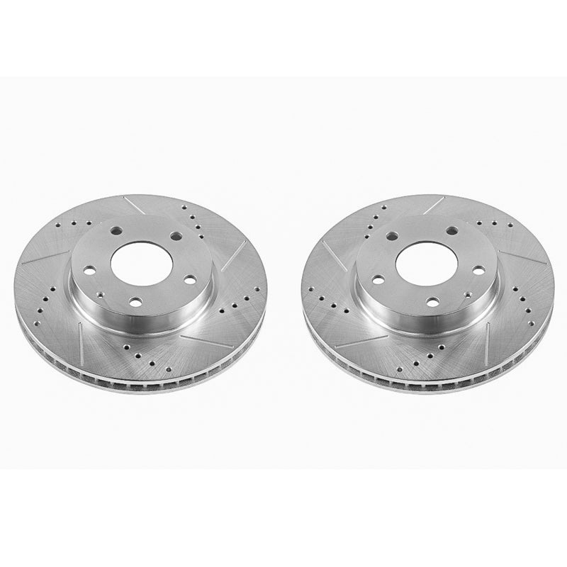 Power Stop 14-16 Mazda 3 Front Evolution Drilled & Slotted Rotors - Pair