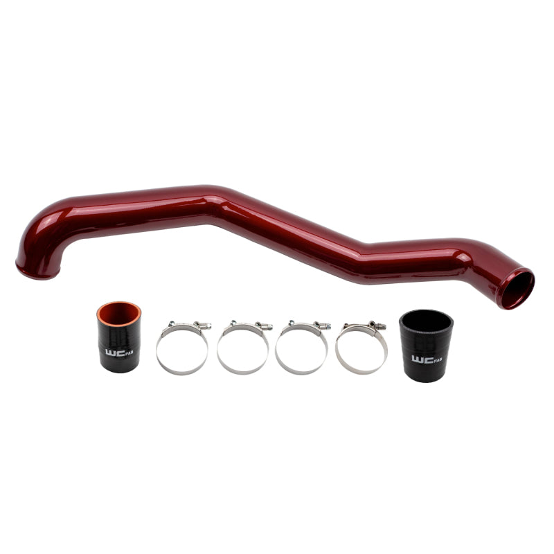 Wehrli 17-19 GM Duramax L5P Driver Side 3in Intercooler Pipe - Sparkle Bomber Orange