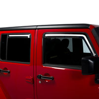 Putco 20-21 Jeep Gladiator JT/JL Element Chrome Window Visors (Set of 4)