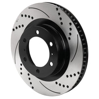 Wilwood 6x5.5 SRP Drilled & Slotted Black Electro Coat Rotor RH