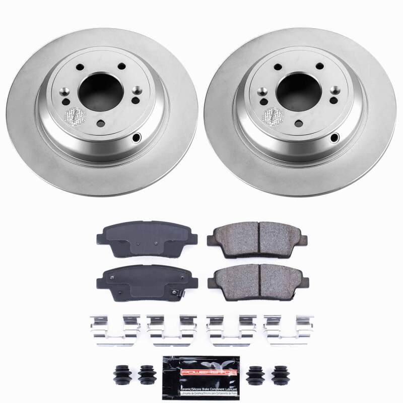 Power Stop 17-20 Genesis G80 Rear Z23 Coated Brake Kit