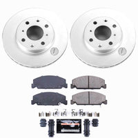 Power Stop 90-00 Honda Civic Front Z23 Coated Brake Kit