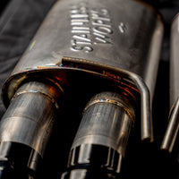 Stainless Works 18-21 Mustang GT Axle Back Legend Exhaust - Black Tips