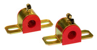 Prothane Universal 90 Deg Greasable Sway Bar Bushings - 13/16in - Type B Bracket - Red