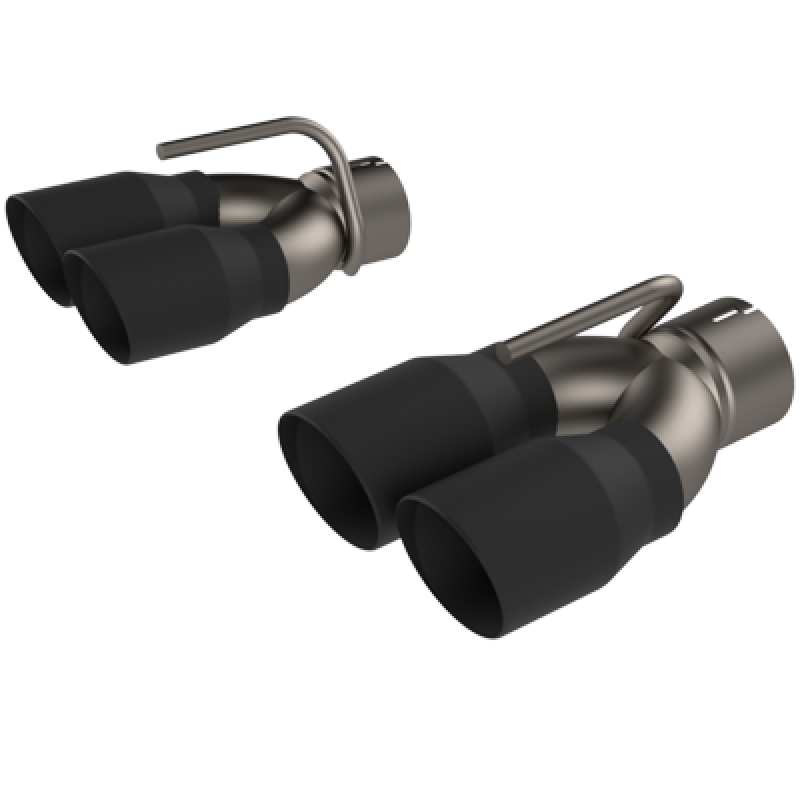 QTP 2015-2023 Dodge Challenger 5.7L QTP Black Quad Tip Adapter