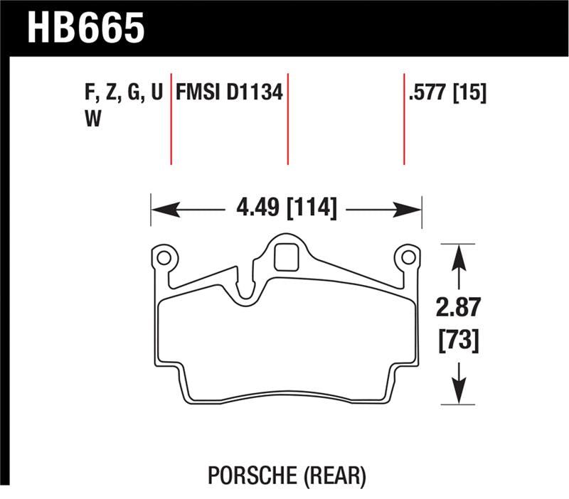 Hawk 05-16 Porsche Boxster / 07-14 Porsche Cayman DTC-70 Race Rear Brake Pads