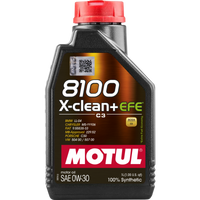 Motul 1L Synthetic Engine Oil 8100 X-Clean + EFE 0W30