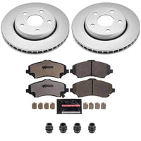 Power Stop 07-17 Jeep Wrangler Front Z36 Coated Truck & Tow Brake Kit