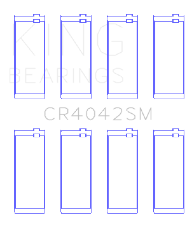 King Engine Bearings BMW 318 M40B16/M40B18/M42B18/M43B16 (Size +0.50mm) Connecting Rod Bearing Set
