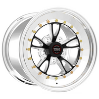 Weld Full Throttle 17x5 / 5x4.5 / 2.2 BS / 3.18 HB - Black Center - Polished Shell - Non-BL Wheel