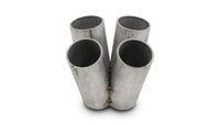 Vibrant 4 into 1 SS Turbo Manifold Merge Collector for T4 Divided Flange (48mm Pipe OD 4.5in tall)