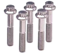 ARP M6 x 1.00 x 12 12pt Black Oxide Bolts (5/pkg)