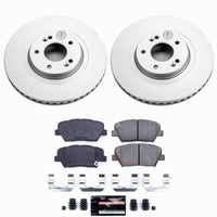 Power Stop 13-18 Hyundai Santa Fe Sport Front Z23 Coated Brake Kit