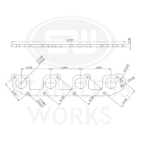 Stainless Works Hemi 5.7L Round Port Header 304SS Exhaust Flanges 1-5/8in Primaries