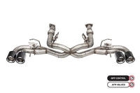 Corsa 2020-2025 Chevrolet Corvette C8 RWD 3in Valved Cat-Back Delete w/ NPP w/4.5in CF Polished Tips
