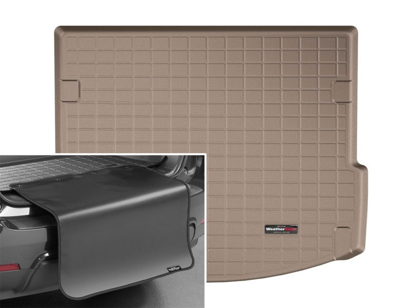 WeatherTech 2015+ Land Rover Discovery Sport Cargo Liners w/ Bumper Protector - Tan