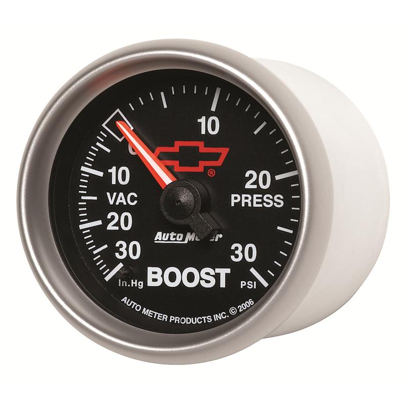 Autometer Sport-Comp II GM 52mm 30 PSI Mechanical Boost Vacuum Gauge