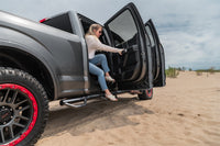 N-Fab Nerf Step 15-17 Ford F-150 SuperCrew 5.5ft Bed - Tex. Black - Bed Access - 3in