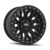 Dirty Life DT-3 17X9 5x127 -12 Offset - Satin Black w/ Simulated Beadlock