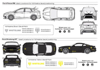 Whiteline Decal Kits 10 Pk Silver