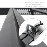 Go Rhino 24-25 Toyota Tacoma Double Cab Pickup Ceros Low Profile Roof Rack - Tex. Blk