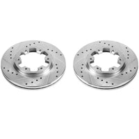 Power Stop 85-86 Nissan 720 Front Evolution Drilled & Slotted Rotors - Pair