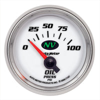 AutoMeter Gauge Oil Pressure 2-1/16in. 100PSI Electric NV