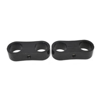 Russell Hose Separator For -12 Braided Hose Black Anodize (2 Pack)
