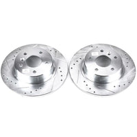 Power Stop 99-04 Land Rover Discovery Rear Evolution Drilled & Slotted Rotors - Pair