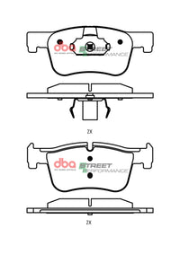 DBA 12-15 BMW 320i SP Performance Front Brake Pads