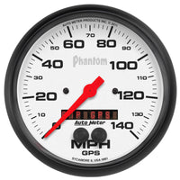 Autometer Phantom 5in 140 MPH In-Dash Full Sweep Speedometer w/ GPS Rally Nav Display