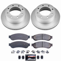 Power Stop 07-10 Ford F-250 Super Duty Rear Z23 Coated Brake Kit