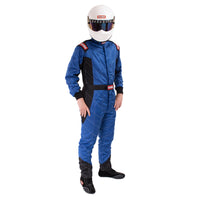 RaceQuip Blue Chevron-5 Suit SFI-5 - M Tall