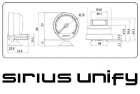 GReddy Sirius Unify Turbo Boost Gauge Set (Sirius Meter w/Boost Pressure Sensor Set & Vision Displ)