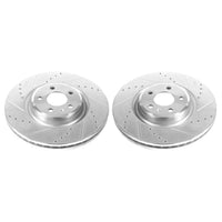 Power Stop 14-18 Audi A6 Front Evolution Drilled & Slotted Rotors - Pair