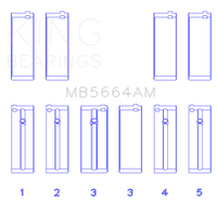King Engine Bearings Nissan QR25DE DOHC 16 Valves (Size +0.5) Main Bearing Set